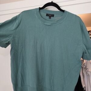 Banana Republic Forever Sweater Short Sleeve Knit Top Women's Large Teal